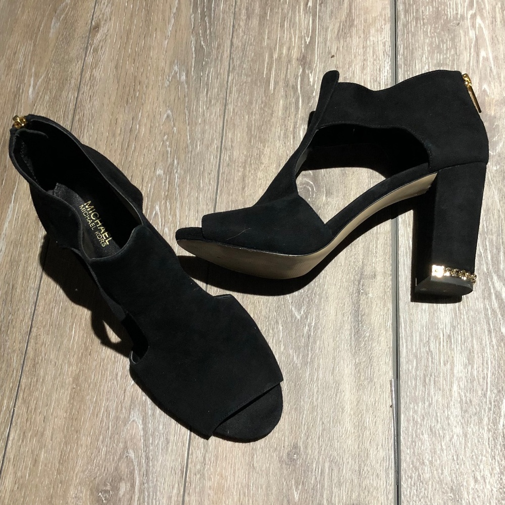 MICHAEL KORS BLACK DRESS SHOES SIZE 8M